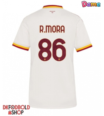 AS Roma Rodrigo Mora #86 Udebanetrøje Dame 2026-27 Kort ærmer AS Roma Rodrigo Mora #86 Udebanetrøje Dame 2026-27 Kort ærmer